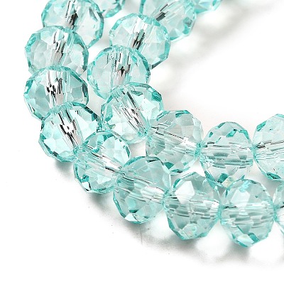 Transparent Baking Paint Glass Beads Strands LS-DGLA-A034-T8mm-D01-1