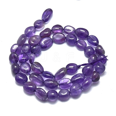 Natural Amethyst Beads Strands G-O186-B-05-1