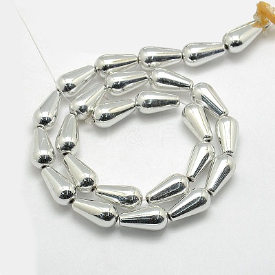 Electroplate Non-magnetic Synthetic Hematite teardrop X-G-L190-07A-1