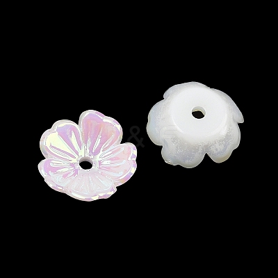 UV Plating Opaque Acrylic Bead Cap OACR-K001-41A-1