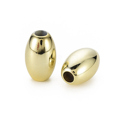 UV Plating Acrylic European Large Hole Beads PACR-T005-23A-1