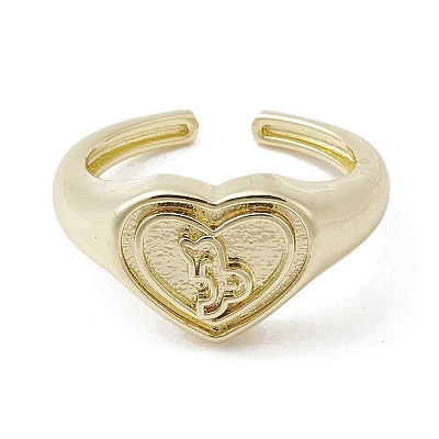Brass Adjustable Open Rings RJEW-K257-86G-10-1