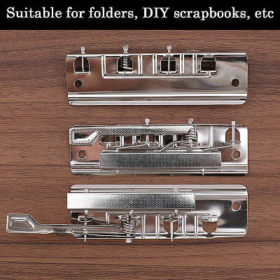 6Pcs 2 Styles Iron Stronge Binder Clips FIND-GF0006-56-1