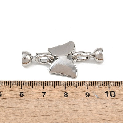 Brass Fold Over Clasps KK-U059-59P-1