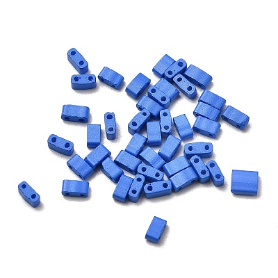 2-Hole Baking Paint Glass Seed Beads SEED-S023-17B-35-1