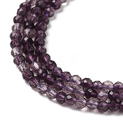 Transparent Glass Beads Strands X-GLAA-H027-01A-1