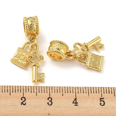 Tibetan Style Alloy European Dangle Charms PALLOY-F199-21G-1