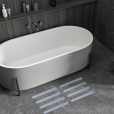 12 Bags Transparent PVC Bathtub Waterproof Bathroom Anti-slip Strips AJEW-BC0010-45-1