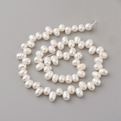 Natural Cultured Freshwater Pearl Beads Strands PEAR-G007-16-1