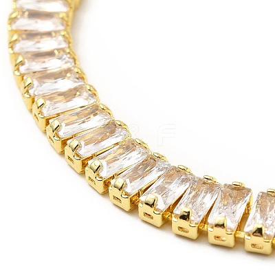 Clear Cubic Zirconia Tennis Bracelets BJEW-A132-20G-1