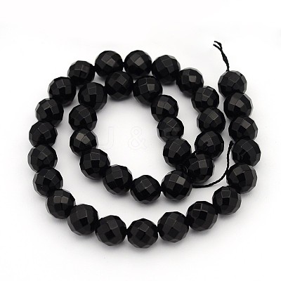 Black Onyx Beads Strands GSF10mmC097-1