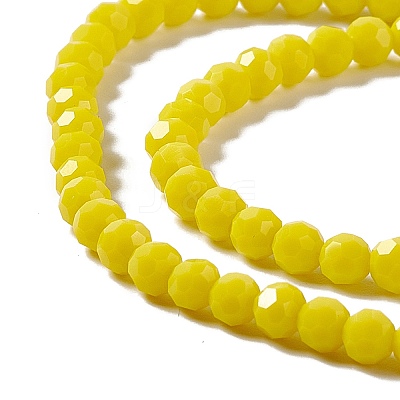 Faceted(32 Facets) Glass Beads Strands EGLA-J042-35A-M-1