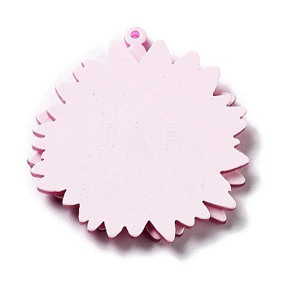 Printed Transparent Acrylic Pendants SACR-P029-B02-1