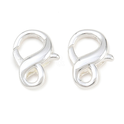 Rack Plating Brass Double Lobster Claw Clasps KK-G416-53S-01-1