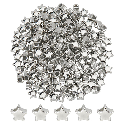 500Pcs CCB Plastic Esuropean Beads CCB-ME0001-09-1
