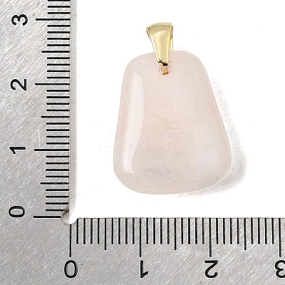 Natural Rose Quartz Pendants G-C282-03E-1