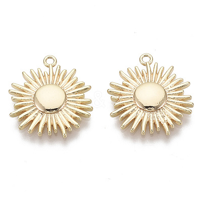 Brass Solar Eclipse Pendants X-KK-R130-009G-NF-1