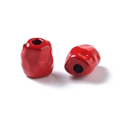 Spray Painted Alloy Bead PALLOY-H134-40-1