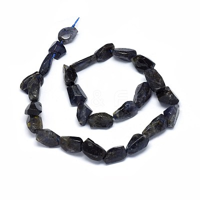 Natural Cordierite/Iolite/Dichroite Beads Strands G-O173-002-1