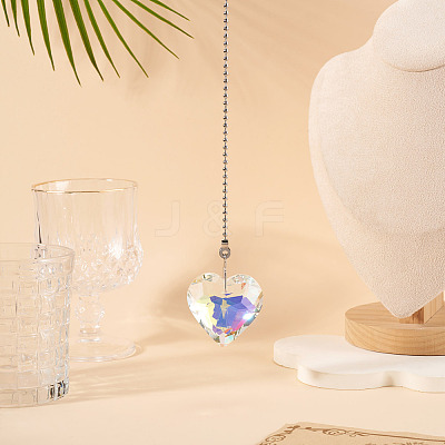 1Pc Glass Ceiling Fan Pull Chain Extenders HJEW-TADJ0001-05A-1
