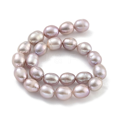 Natural Cultured Freshwater Pearl Beads Strands PEAR-P062-08J-1