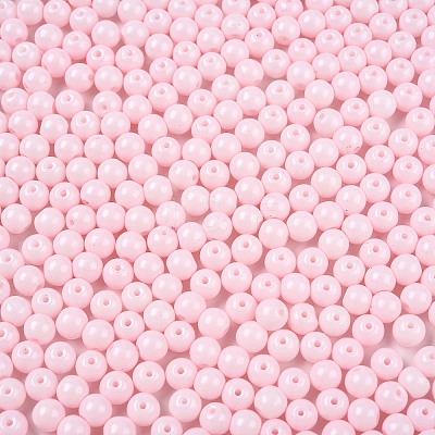 Opaque Baking Paint Glass Beads DGLA-T004-02F-1
