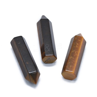 Natural Tiger Eye Pointed Beads G-G795-02-18-1