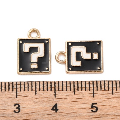 Alloy Enamel Charms ENAM-Q001-08G-03-1