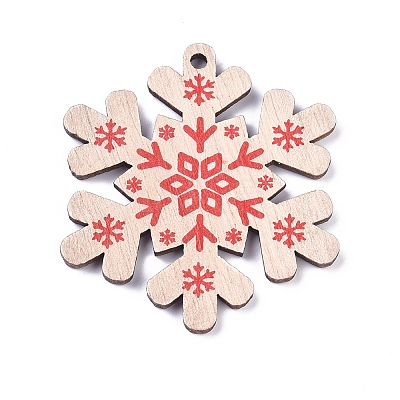 Poplar Wood Pendants X-WOOD-E011-06-1