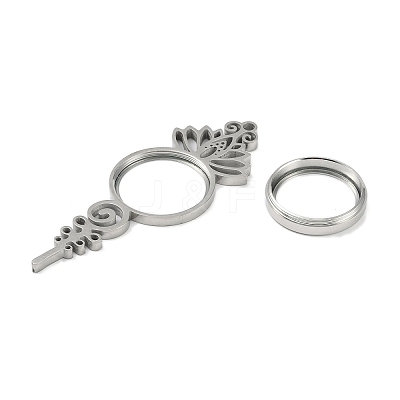 304 Stainless Stee Locket Pendants STAS-S132-06P-01-1
