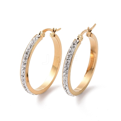 304 Stainless Steel Hoop Earrings EJEW-N0031-11G-01C-1