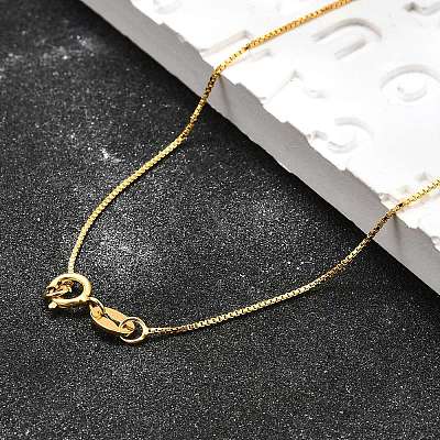 925 Sterling Silver Box Chain Necklaces STER-M086-03B-1
