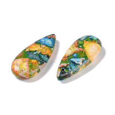 Dyed Synthetic Imperial Jasper Pendants G-P529-07B-1