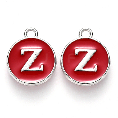 Platinum Plated Alloy Enamel Charms LS-X-ENAM-S118-03Z-P-1