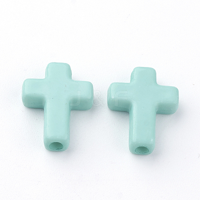 Opaque Acrylic Beads X-SACR-S295-10-1