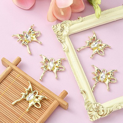 Rack Plating Alloy Connector Charms FIND-YW0001-93C-1
