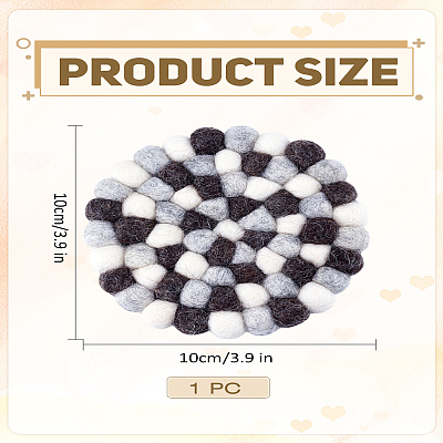 1Pc Wool Felt Cup Mats AJEW-LP0006-28-1