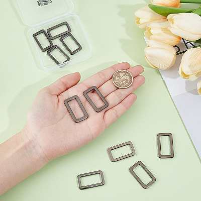 10Pcs Alloy Slider Buckles FIND-CY0001-96B-1