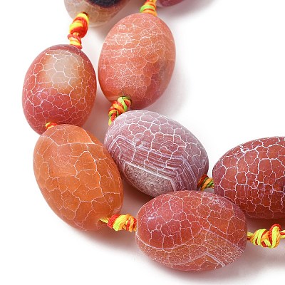 Natural Weathered Agate Beads Strands G-A311-C01-01-1