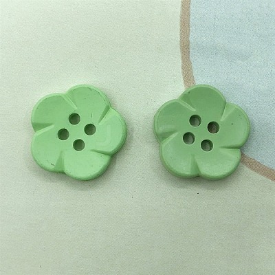 Spray Painted Plastic Buttons FIND-WH0152-394B-12-1