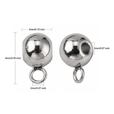 Tarnish Resistant 304 Stainless Steel Tube Bails X-STAS-G075-12P-1