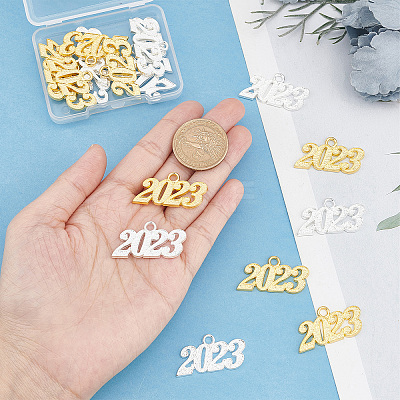 20Pcs 2 Colors Alloy Pendants FIND-SC0004-10-1