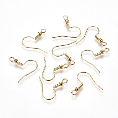 304 Stainless Steel Earring Hooks STAS-G212-06G-1