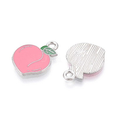 Fruit Alloy Enamel Charms PALLOY-S058-01P-24-1