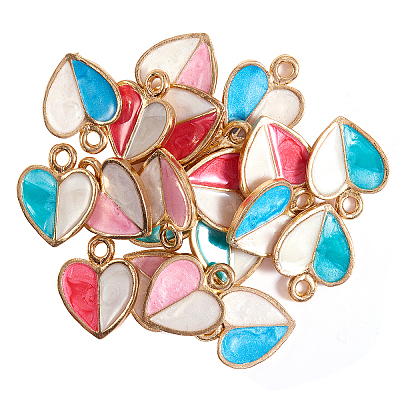 Alloy Enamel Pendants ENAM-CJ0001-28-1