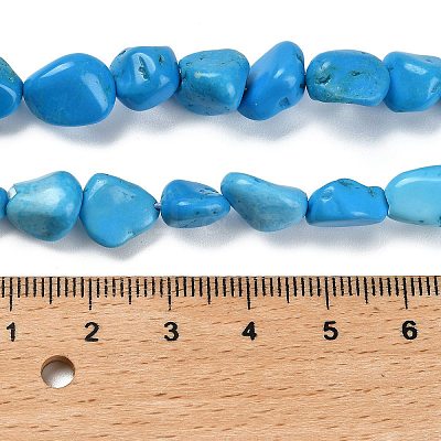 Natural Howlite Beads Strands LS-G-P497-01E-37-1