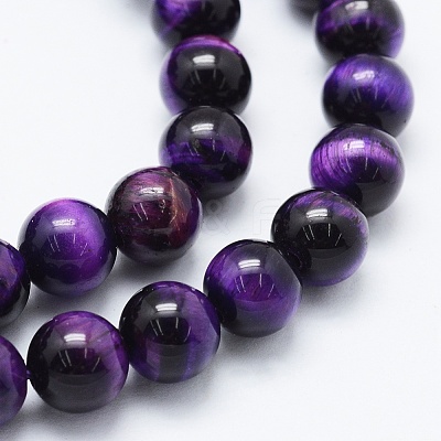 Natural Tiger Eye Beads Strands X-G-F561-8mm-B03-1
