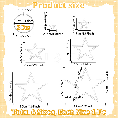 Transparent Acrylic Sewing Template AJEW-NB0007-10E-1