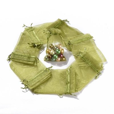 Organza Gift Bags with Drawstring OP-R016-10x15cm-13-1