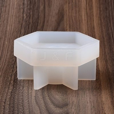 Hexagon Candlestick Food Grade Silicone Molds DIY-D071-04-1